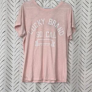 Lucky Brand Light Pink So Cal Tee
